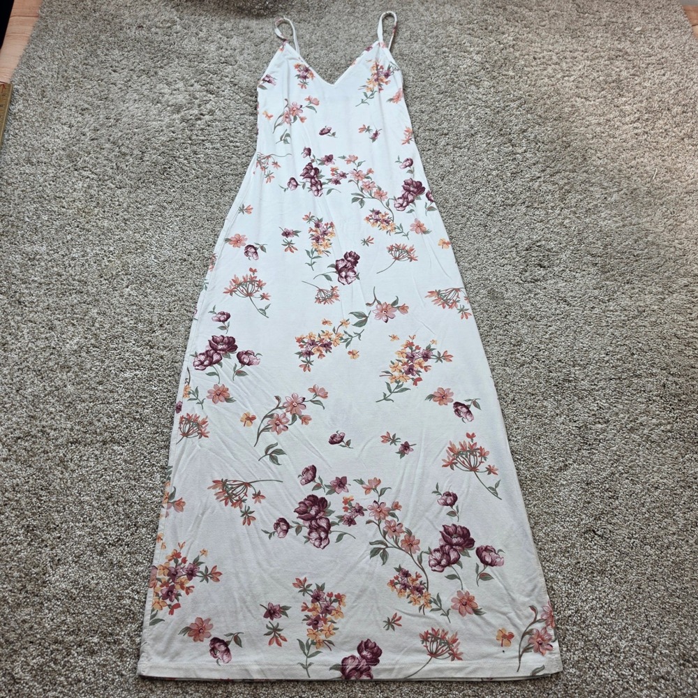 Brandy Melville Floral Maxi Dress Womens One Size Cotton Blend Boho Cottagecore